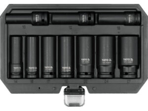 YATO Hosszú gépi dugókulcs készlet 10 részes 1/2" 10 részes 10-27 mm