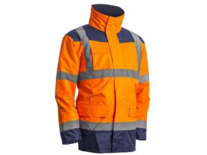 COVERGUARD KANATA Munkavédelmi kabát 4 in 1 Hi-Vis narancs/kék XXL-es