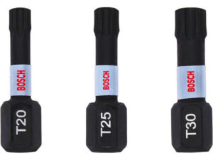 BOSCH Bithegy készlet 3 részes T20 / T25 / T30 x 25 mm Impact Control