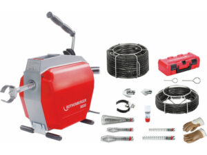 ROTHENBERGER R600 csőtisztító gép spirál-/szerszámkészlettel 16-22 mm