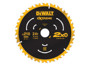 DEWALT EXTREME Fűrésztárcsa szeges fához 210 x 30 x 2,4 mm / 24T
