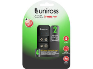 UNIROSS blokk akkumulátor töltő 2 fiókos 9 V