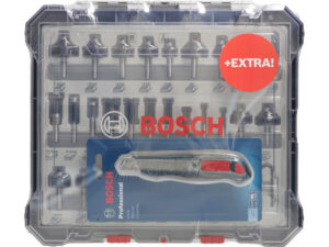 BOSCH Él- és Profilmaró készlet 30 részes 8 mm-es befogással + ajándék kés