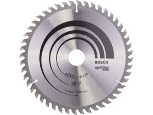 BOSCH Fűrésztárcsa fához 210 x 30 x 2,8 mm / 48T Optiline Wood ATB