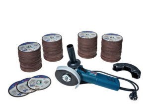 BOSCH Sarokcsiszoló szett 125 mm GWS 9-125 / 900 W + inox vágókorong 125 x 1,0 x 22,2 mm 400db