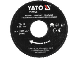 YATO Ráspolytárcsa 75 x 22,2 mm
