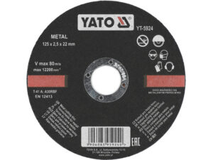 YATO Vágókorong fémre 125 x 2,5 x 22 mm