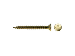 CELO VELOX faforgácslap csavar 6,0 x 40 mm, teljes menetes, PZ, sárga cink (175 db)