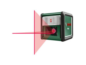 BOSCH Keresztvonalas szintezőlézer (piros) Quigo + MM2 Univerzális rögzítő
