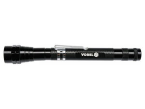 VOREL Felszedő mágnes teleszkópos nyéllel és LED lámpával 170-565 mm