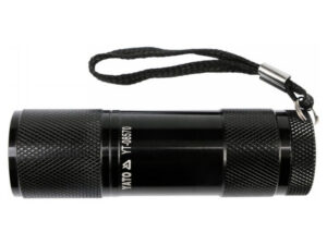 YATO Elemes LED zseblámpa 30 lm alumínium fekete 3 x AAA