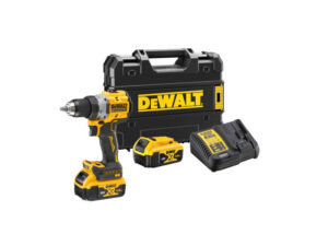 DEWALT Akkus fúrócsavarozó 18 V szénkefe nélküli 90Nm (2 x 5,0 Ah akku + töltő + TSTAK)