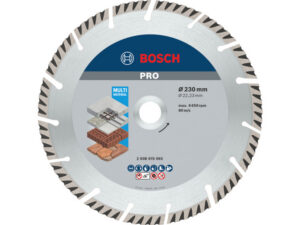 BOSCH Gyémánt vágókorong 230 x 2,6 x 10 x 22,2 mm szegmentált Multi Material