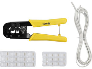 VOREL Krimpelő fogó UTP hálózati/RJ45 és telefon/RJ11 kábelekhez
