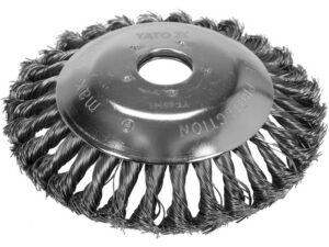 YATO Döntött sodrott körkefe 150 x 25,4 mm fűkaszához, fűszegélyvágóhoz