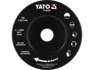 YATO Ráspoly korong kúpos 125 x 22,2 mm