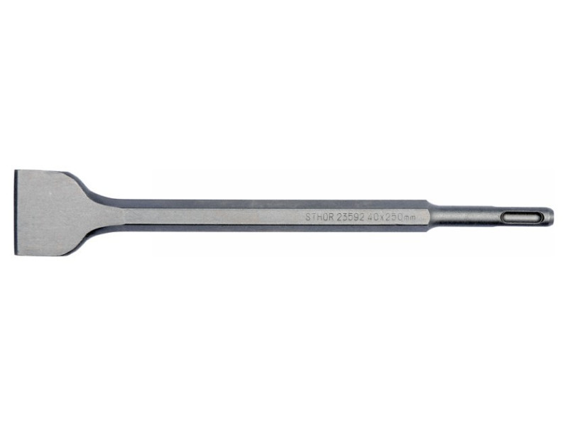 STHOR Széles vésőszár 40 x 14 x 250 mm SDS-Plus