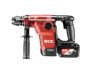 DCK Akkus kombikalapács 3,6 J SDS-Plus szénkefe nélküli 20 V (2 x 8,0 Ah akku + töltő)