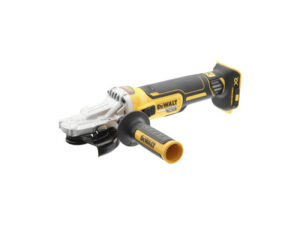 DEWALT Akkus laposfejű sarokcsiszoló 125 mm 18 V szénkefe nélküli (akku + töltő nélkül)