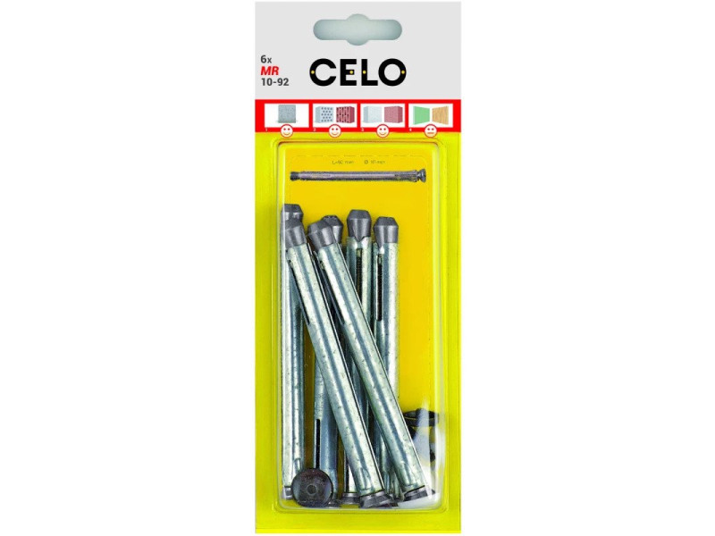 CELO fém tokrögzítő dübel MR 10-152 (6 db)