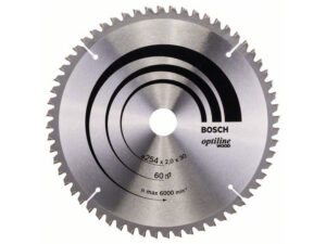 BOSCH Fűrésztárcsa fához 254 x 30 x 2,0 mm / 60T Optiline Wood ATB