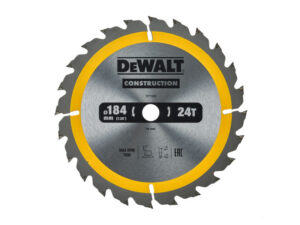 DEWALT CONSTRUCTION Fűrésztárcsa szeges fához 184 x 16 x 1,8 mm / 24T