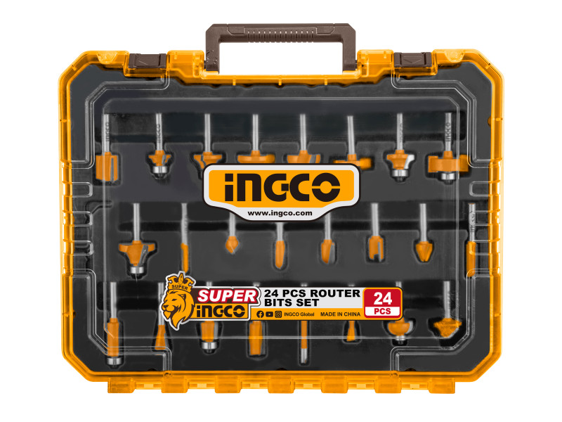INGCO Felsőmaró készlet 24 részes 6 mm