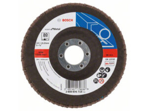 BOSCH Lamellás csiszolókorong kúpos 125 x 22,2 / P80 cirkon-korund X551 inox