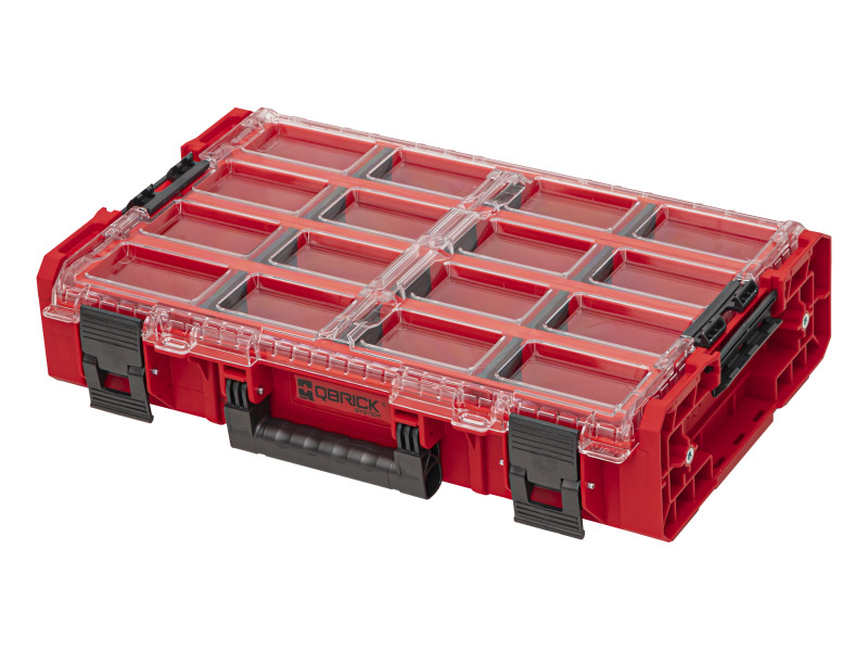 QBRICK SYSTEM ONE 2.0 Organiser XL Hosszú tárolókkal Red Ultra HD