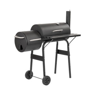 Faszenes kerti grillsütő füstölővel