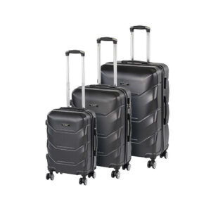TraveLux Max XI gurulós bőrönd szett fekete