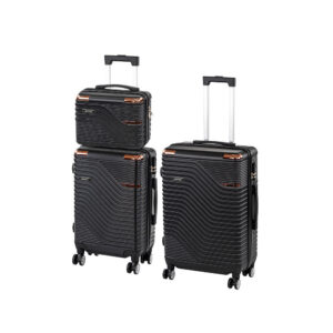 TraveLux Urban XVIII gurulós bőrönd szett fekete