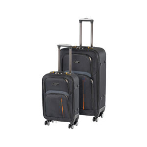 TraveLux Light III gurulós bőrönd szett fekete