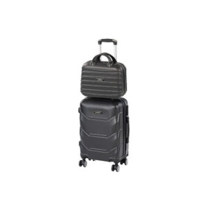 TraveLux Max II gurulós bőrönd szett fekete