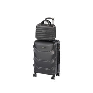 TraveLux Max III gurulós bőrönd szett fekete