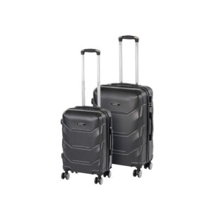 TraveLux Max V gurulós bőrönd szett fekete
