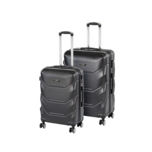 TraveLux Max VII gurulós bőrönd szett fekete