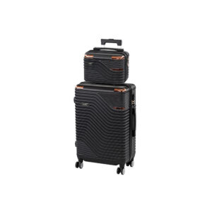 TraveLux Urban IV gurulós bőrönd szett fekete