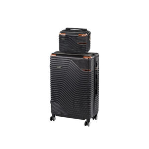 TraveLux Urban V gurulós bőrönd szett fekete