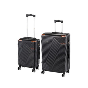 TraveLux Urban X gurulós bőrönd szett fekete