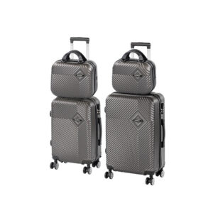 TraveLux Pro XXII gurulós bőrönd szett szürke