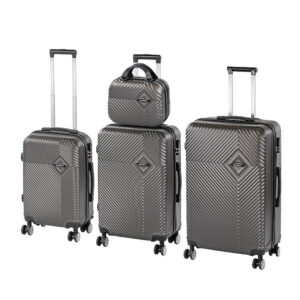 TraveLux Pro XXIV gurulós bőrönd szett szürke