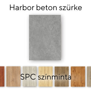 Leziter Harbor beton szürke Vinyl SPC padló minta/db