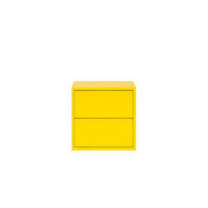Boxie 2 fiókos fali szekrény 40x40x37 cm sárga