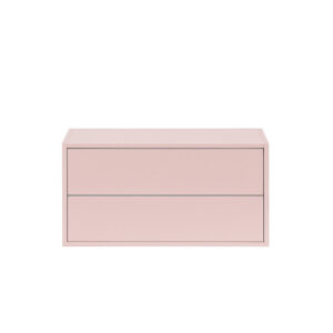 Boxie 2 fiókos fali szekrény 40x80x37 cm pink