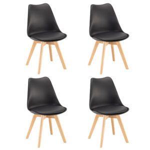 Silla étkezőszék 4 db fekete színben