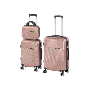 TraveLux Pro XV gurulós bőrönd szett rosegold
