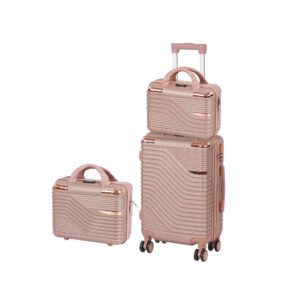 TraveLux Urban XII gurulós bőrönd szett rosegold