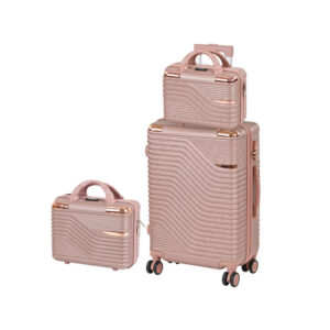 TraveLux Urban XIII gurulós bőrönd szett rosegold
