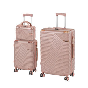 TraveLux Urban XIX gurulós bőrönd szett rosegold
